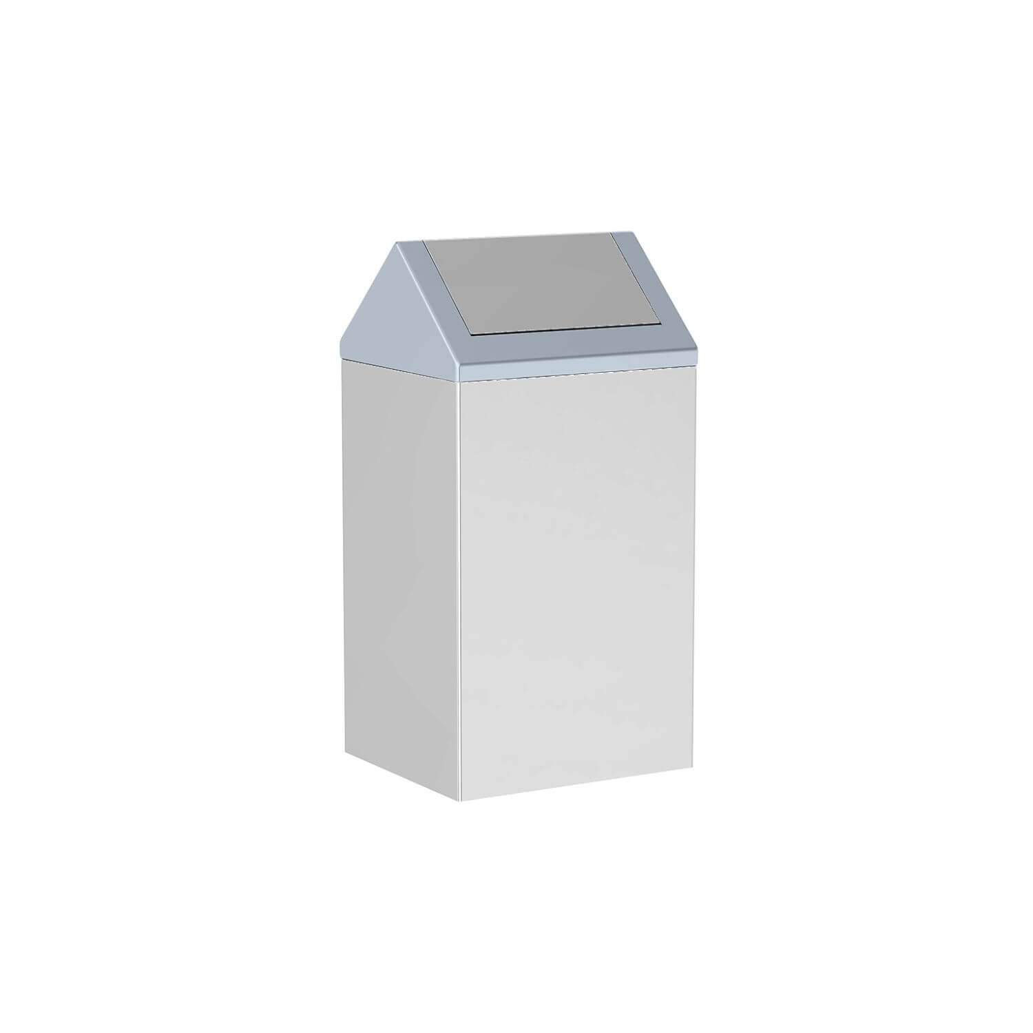 Coș de gunoi din INOX/Plastic cu capac - SWING - 36 L