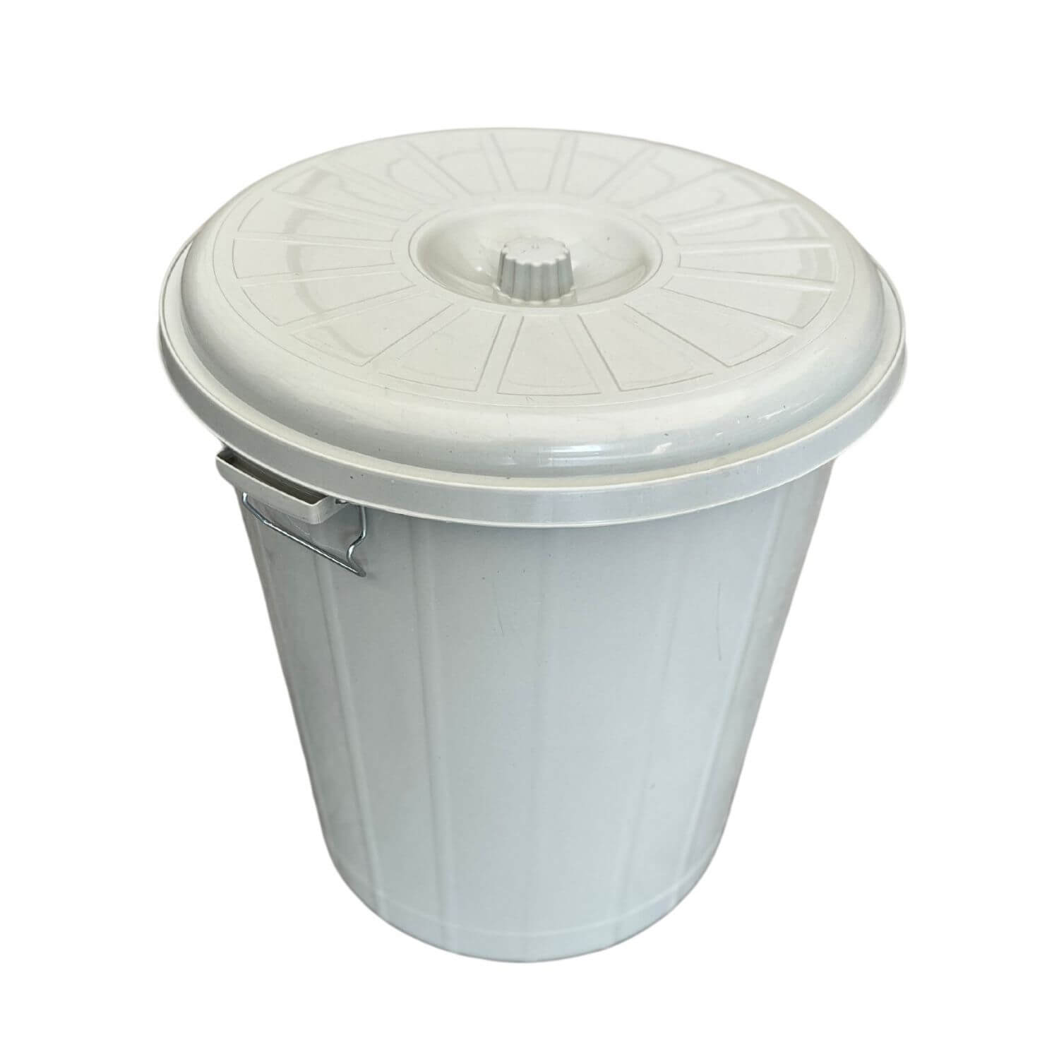 Coș gunoi rotund cu lacăt DUSTBIN, 70 L, Gri