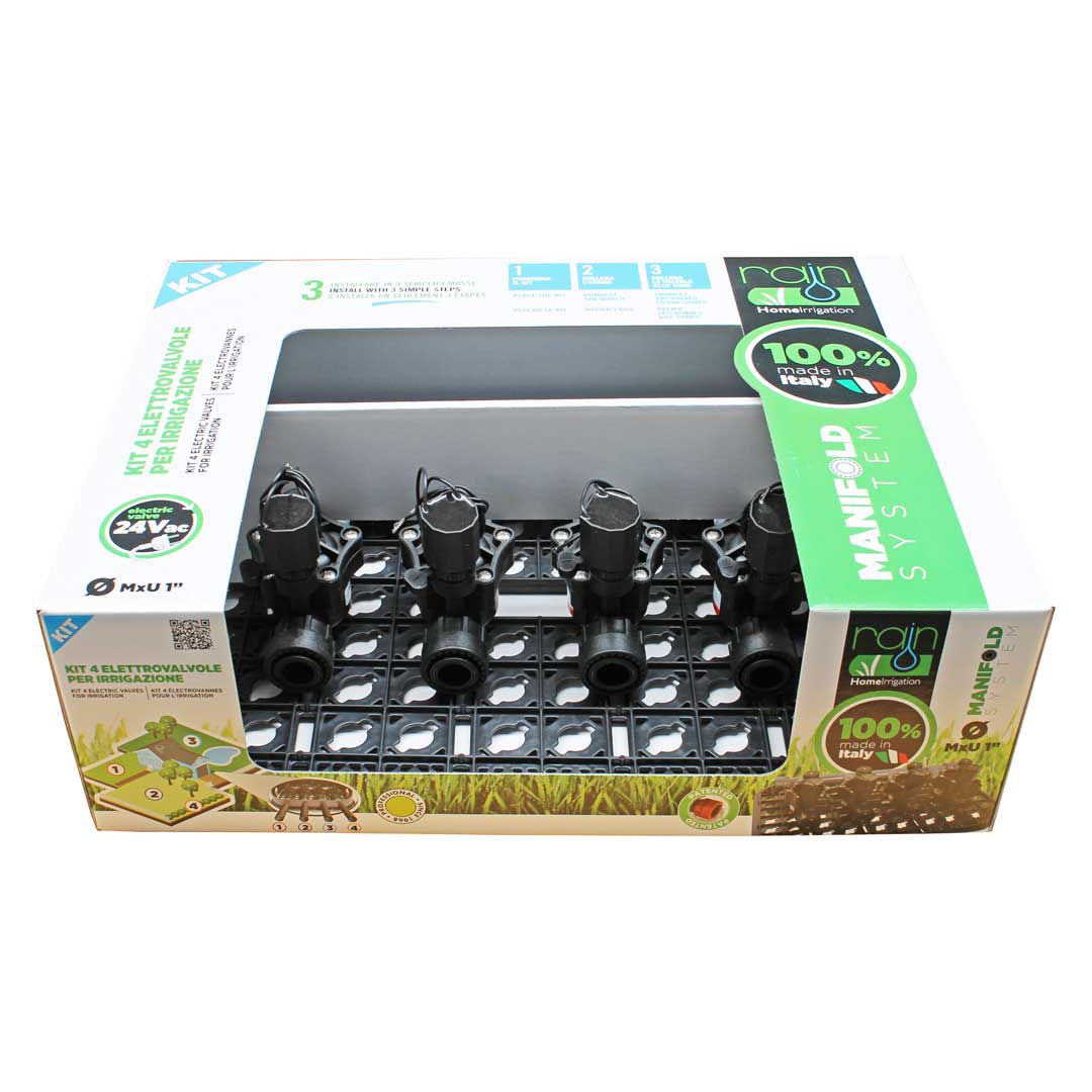 KIT irigație: grilă de fixare + 4 vane cu servomotor