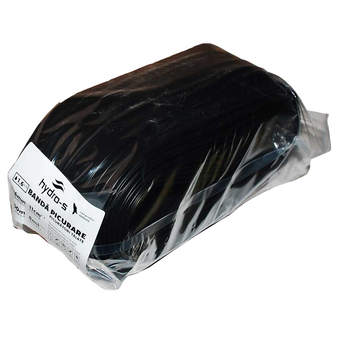 Bandă picurare cu driper, 6mil, 20 cm, 500 m - 17 mm