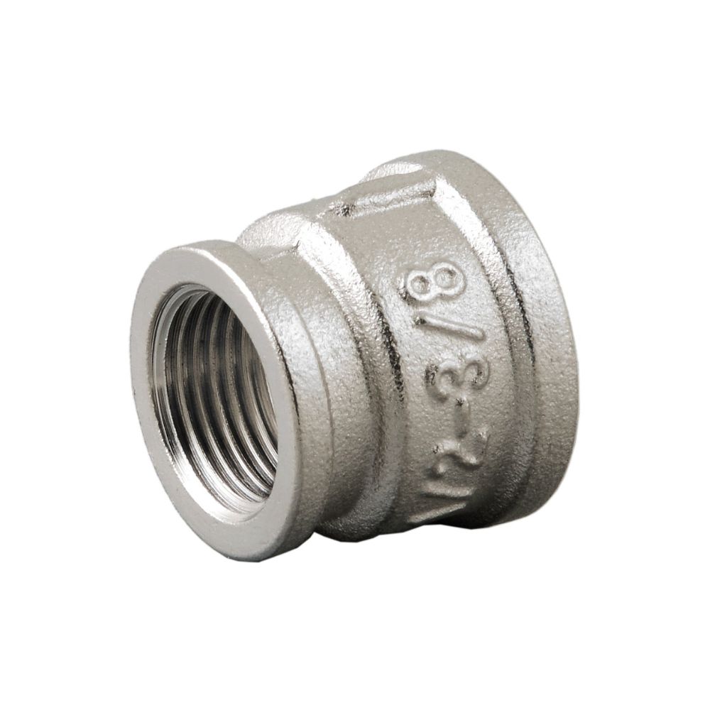 Mufă redusă, alamă nichelată FF - 1"x1/2"