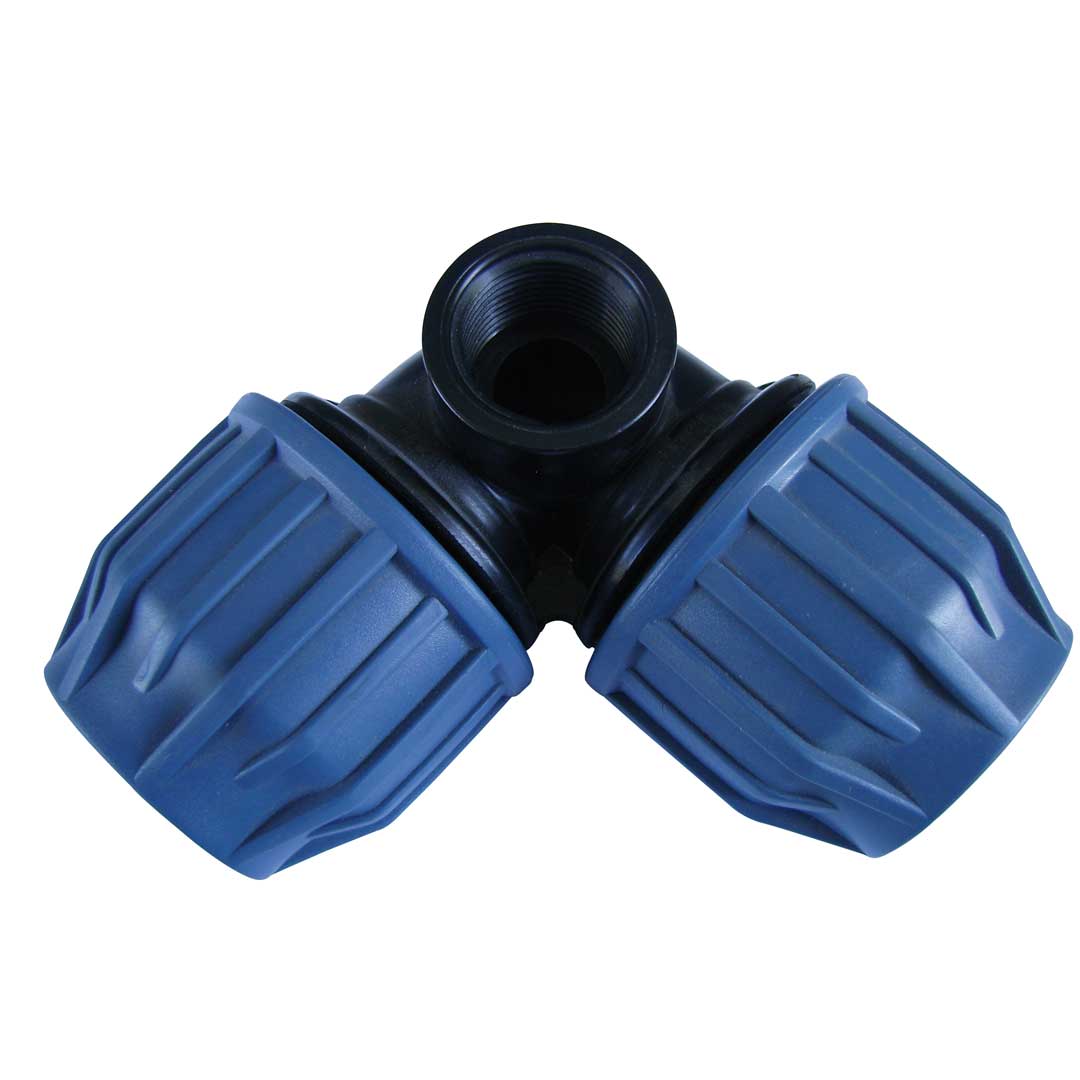 Cot cu F.I. pe mijloc pentru conectare Pop-Up - 32mm x 3/4"