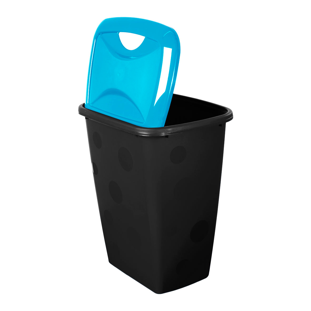 Coș gunoi din plastic cu capac, 45 L