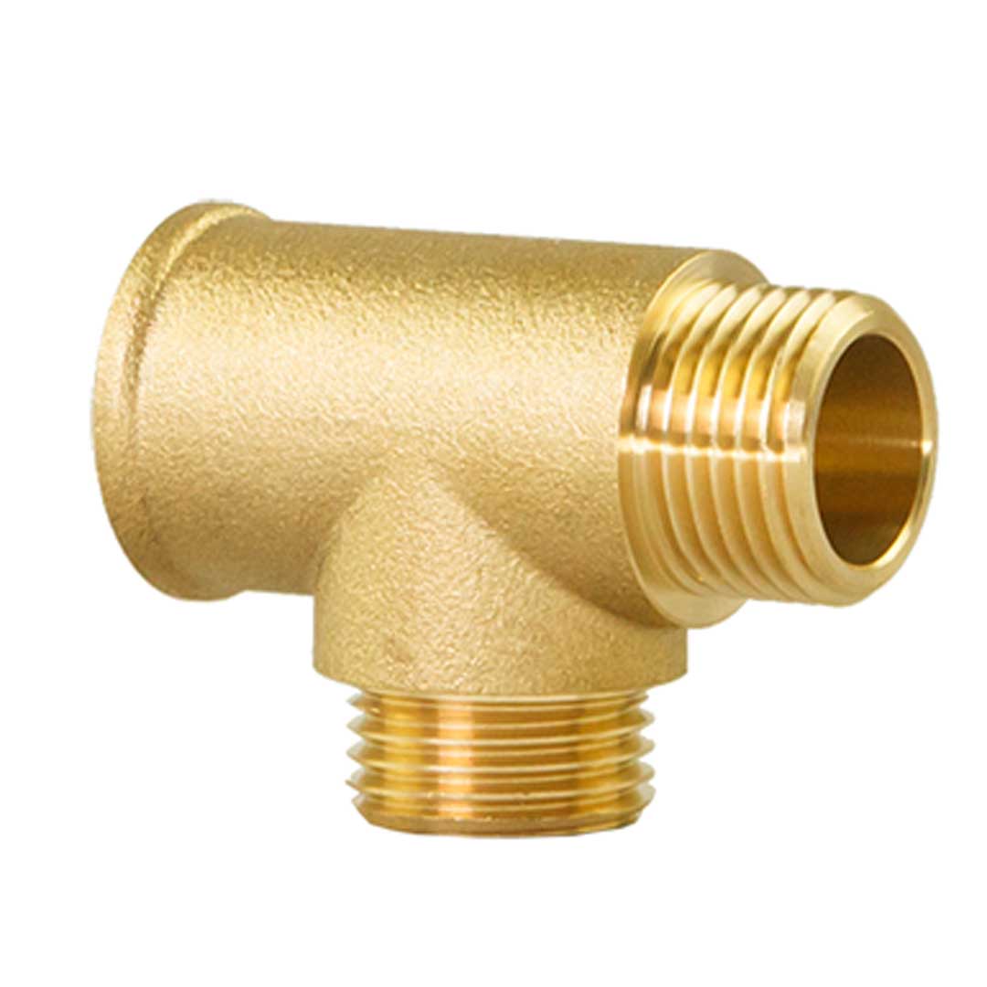 Teu din alamă egal FMM - 1/2"