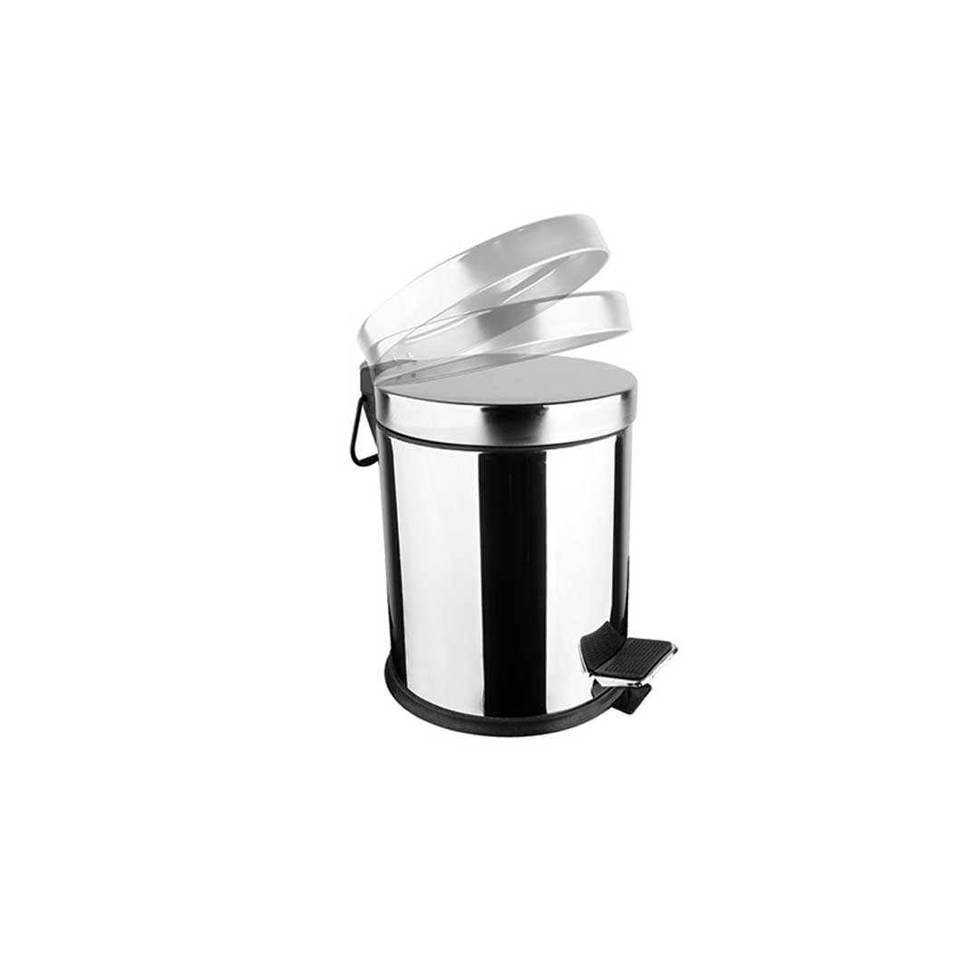 Coș de gunoi din INOX cu pedală și închidere lentă - 12 L