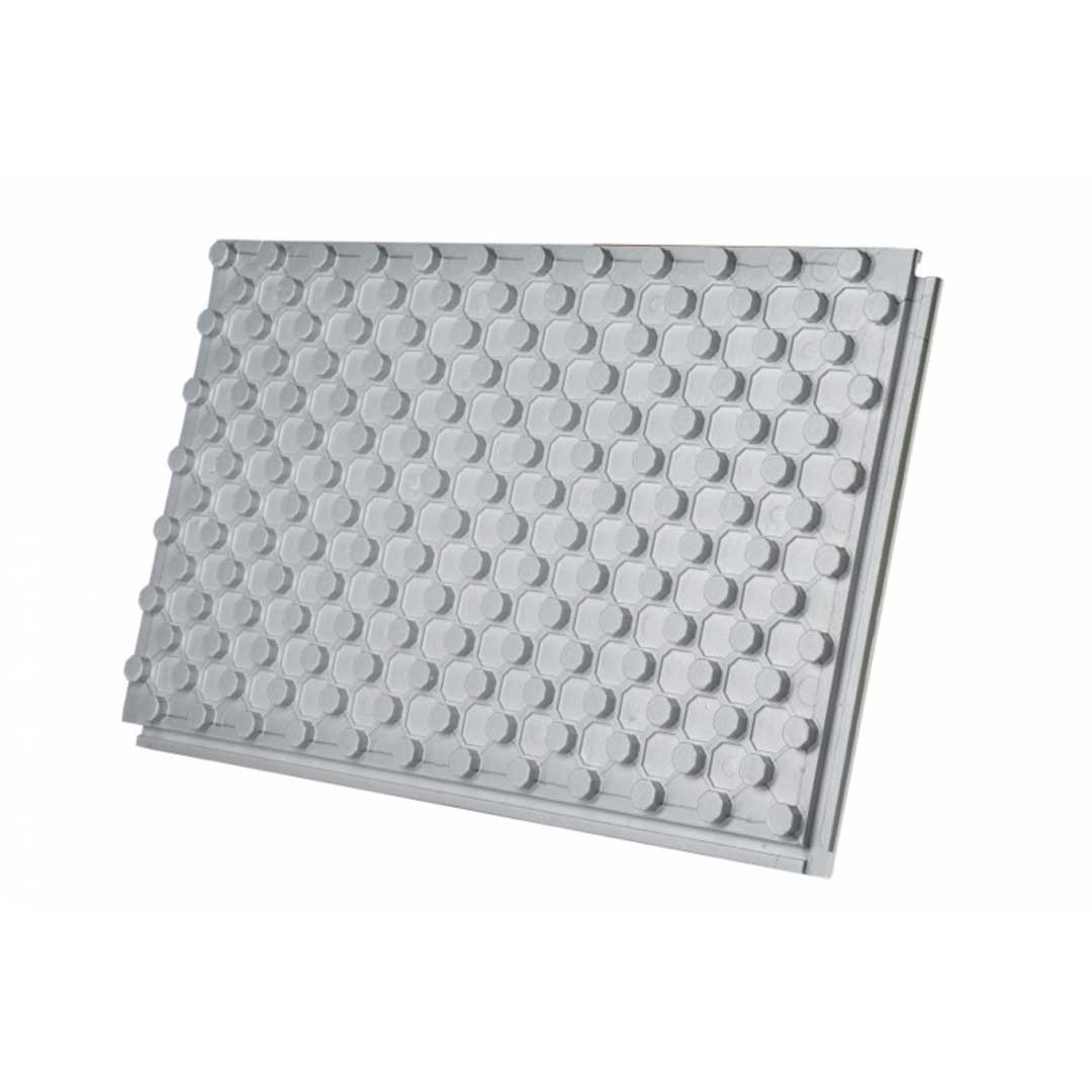 Placă polistiren cu nuturi cu folie antivapori 160 micron, Italia - 16 mm