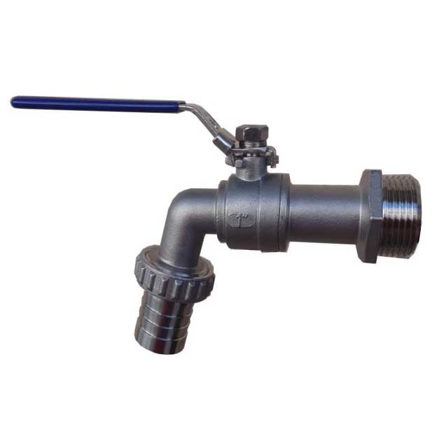 Robinet serviciu din INOX HYDRO-S, M x portfurtun - 1/2"