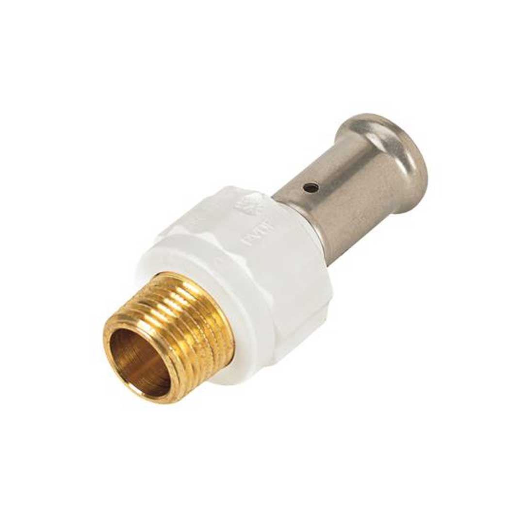 Adaptor sertizare M PVDF - 16x1/2"