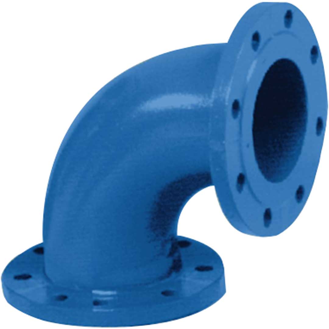 Cot egal din fontă ductilă cu flanșe - 200 mm