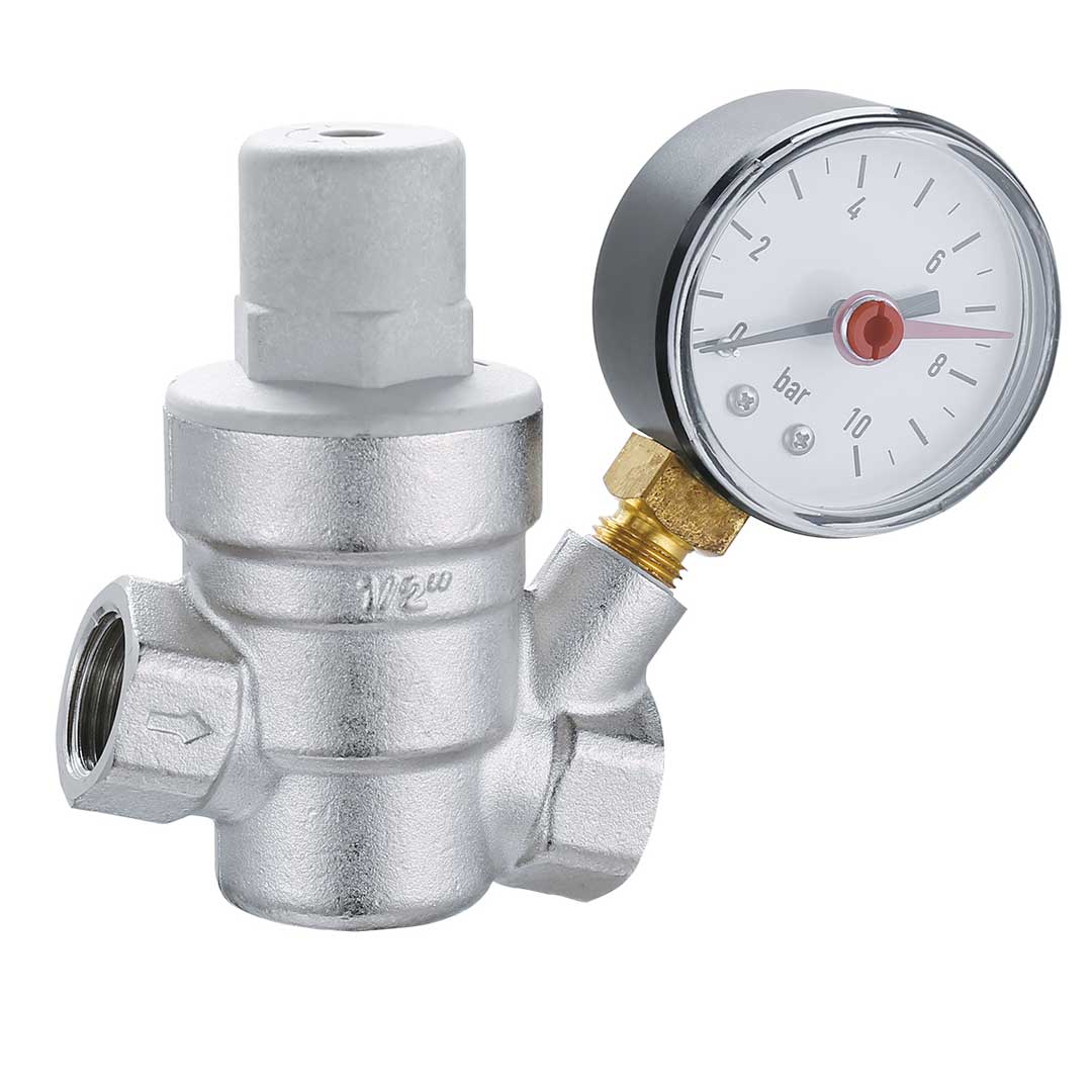 Reductor de presiune cu piston și manometru - 1/2"