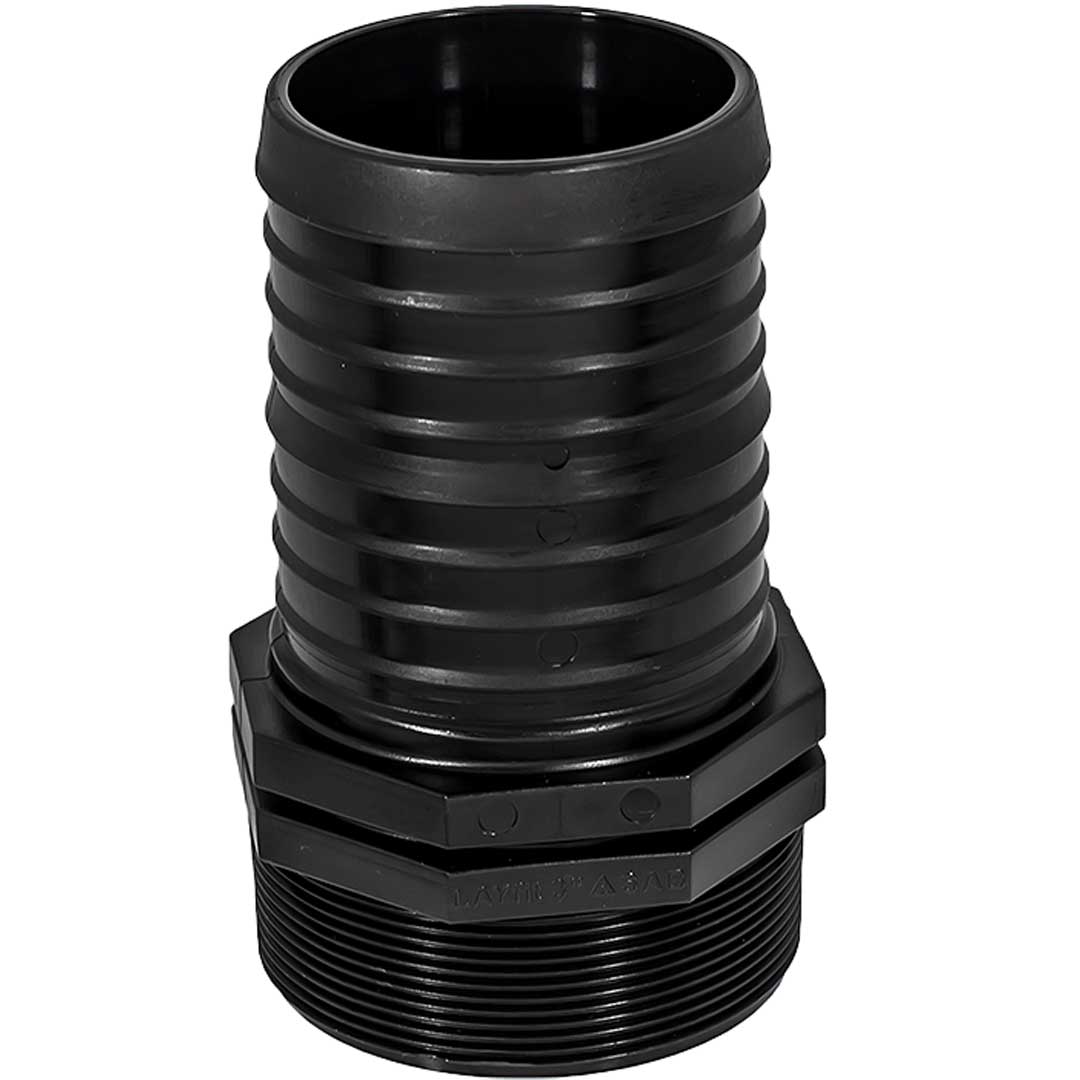 Adaptor plastic cu portfurtun M - 4"x100 mm