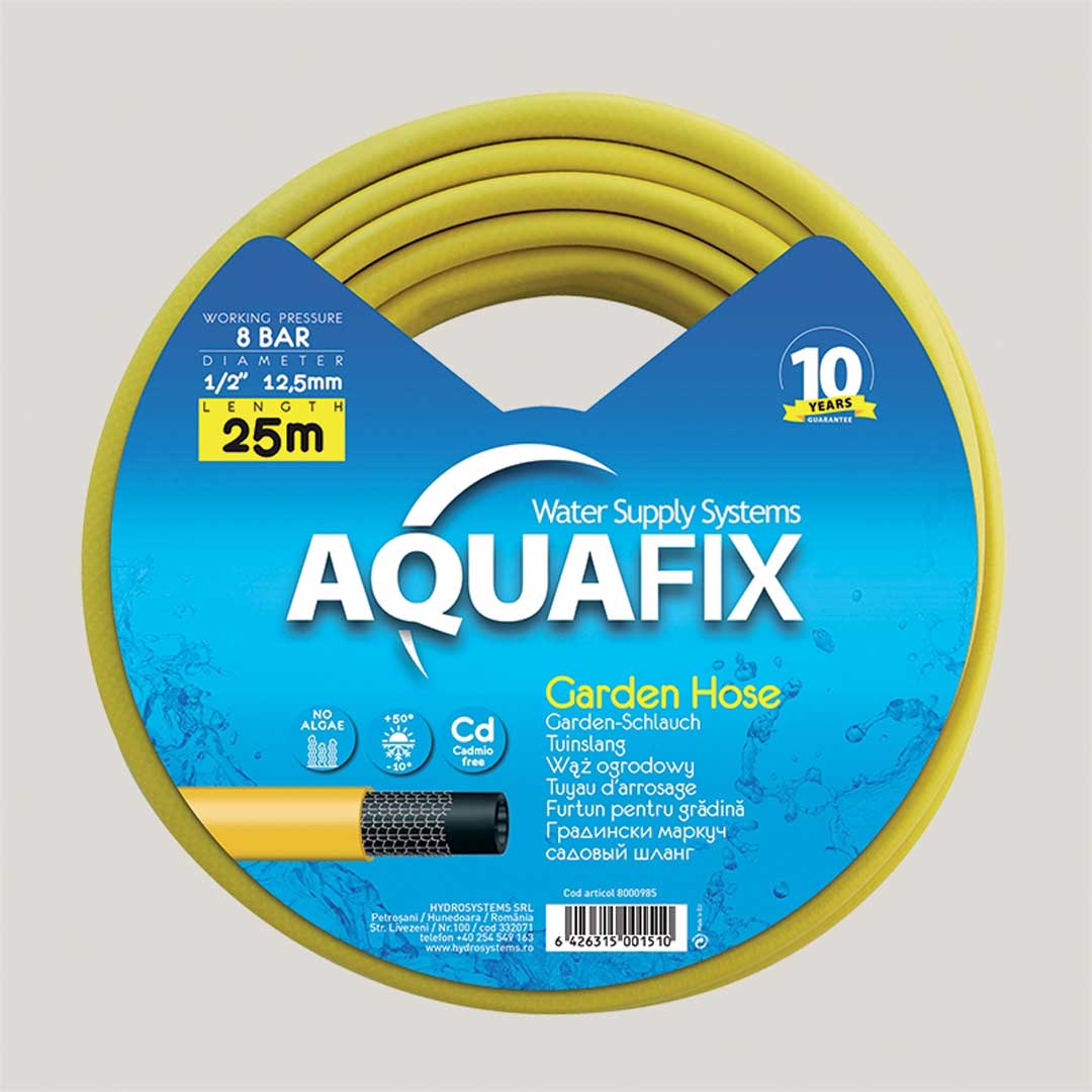 Furtun AquaFix, 15mm (5/8"), 25m, Italia