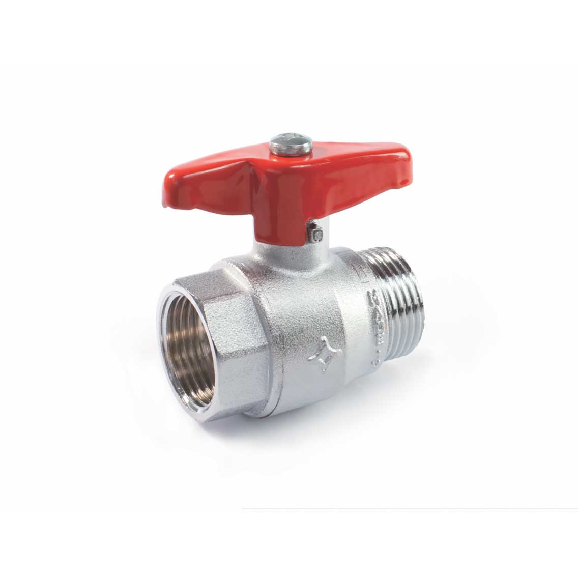 Robinet bilă pasaj total RASTELLI NOVA, MF, fluture - 1"