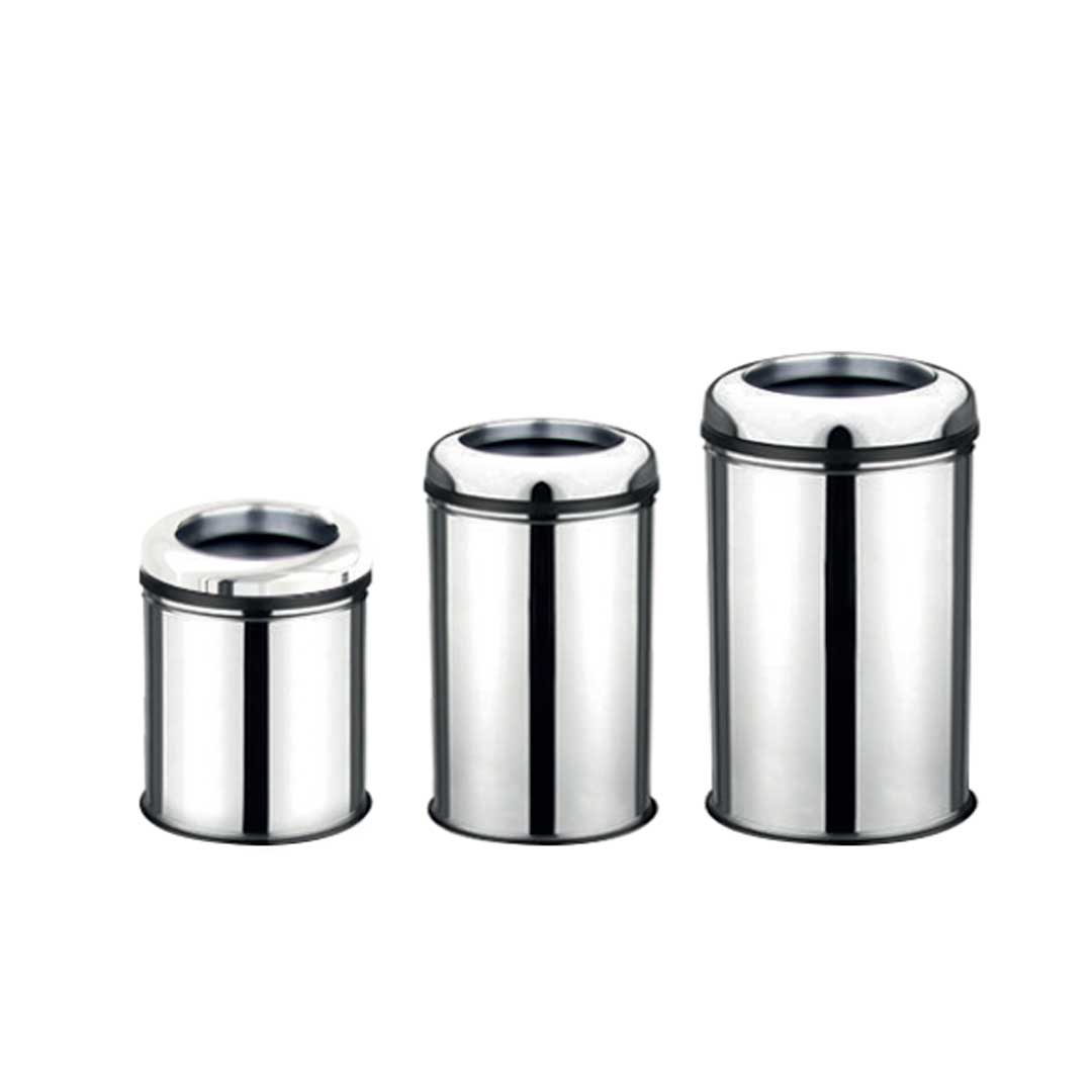 Coș de gunoi din INOX fără capac - PRACTIC INEL - 12 L