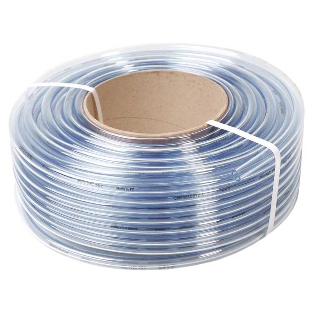 Furtun din PVC pentru refulare CRISTALLO EXTRA - ALIMENTAR - 6 mm x 100 mm x 1mm
