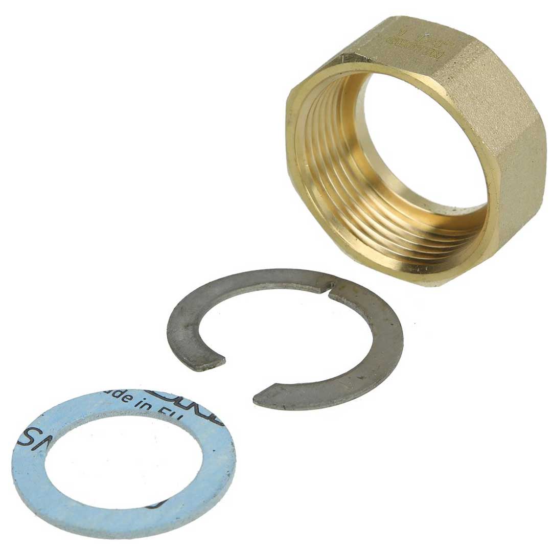 Set conectare pentru tub flexibil INOX dn 20 (piuliță, garnitură, inel)