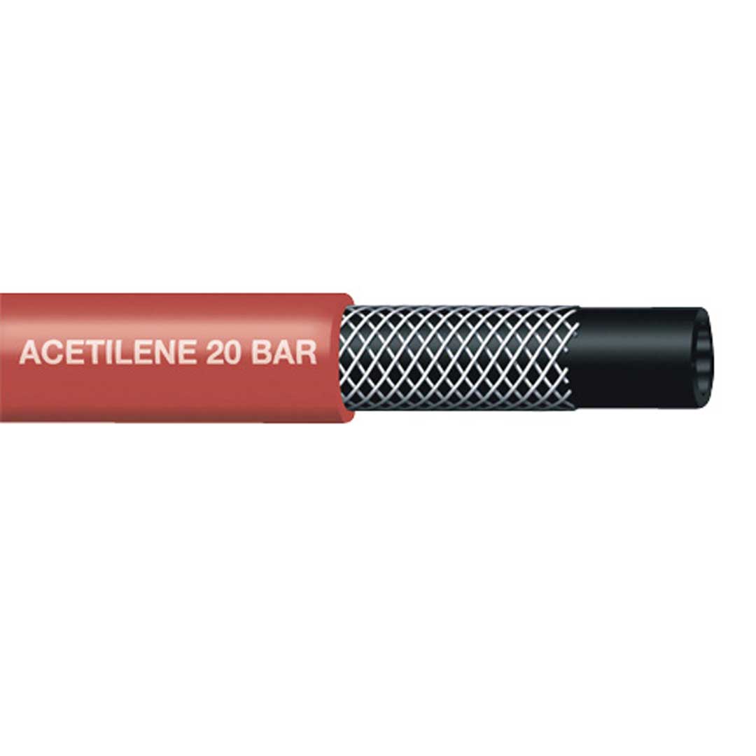 Furtun din PVC cu inserție textilă - ACETILENĂ - 8 mm x 50 mm