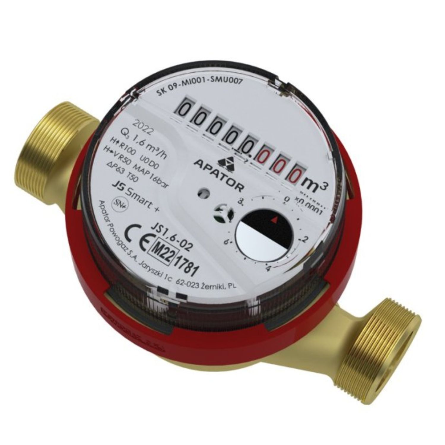 Contor apă caldă JS90-2,5 DN15 FĂRĂ CUPLE - 1/2"