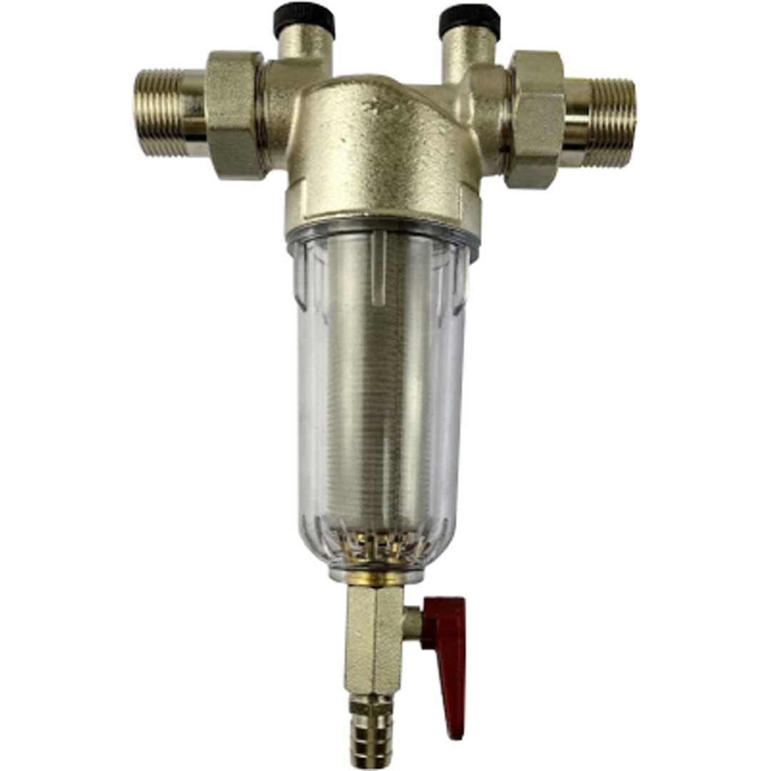 Filtru de sedimentare impurități, cu manometre și racord olandez HYDRO-S