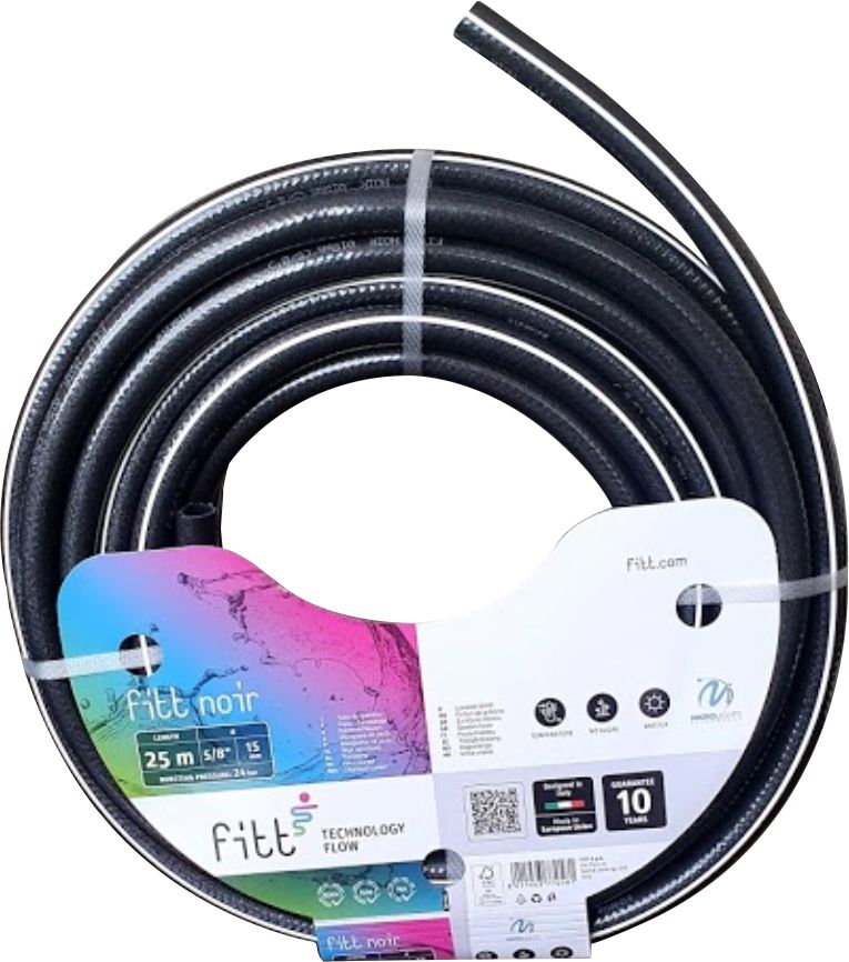Furtun FITT Noir, 8 Bar, 12,5mm (1/2"), 25m, Italia