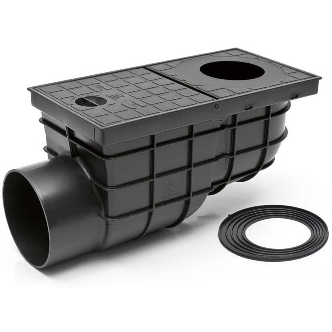 Colector pluvial cu ieșire orizontală - CEHIANEGRU - 305x155x171