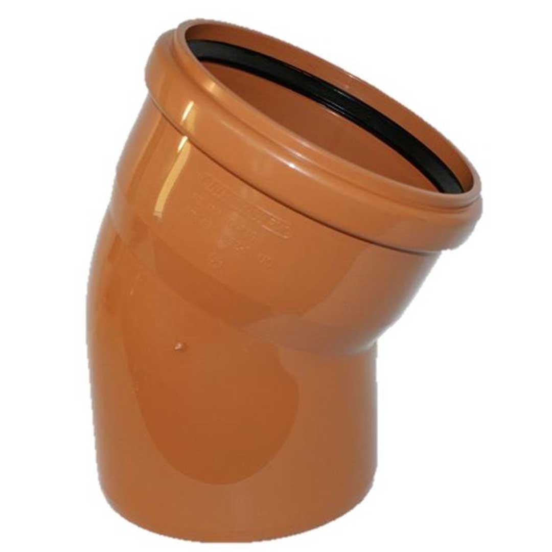 Cot din PP pentru canalizare exterioară 45º - 110 mm