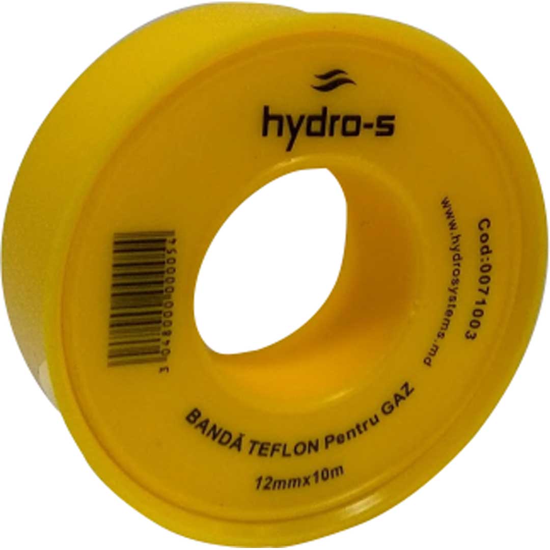 Bandă teflon GAZ 12 mm, 10 m