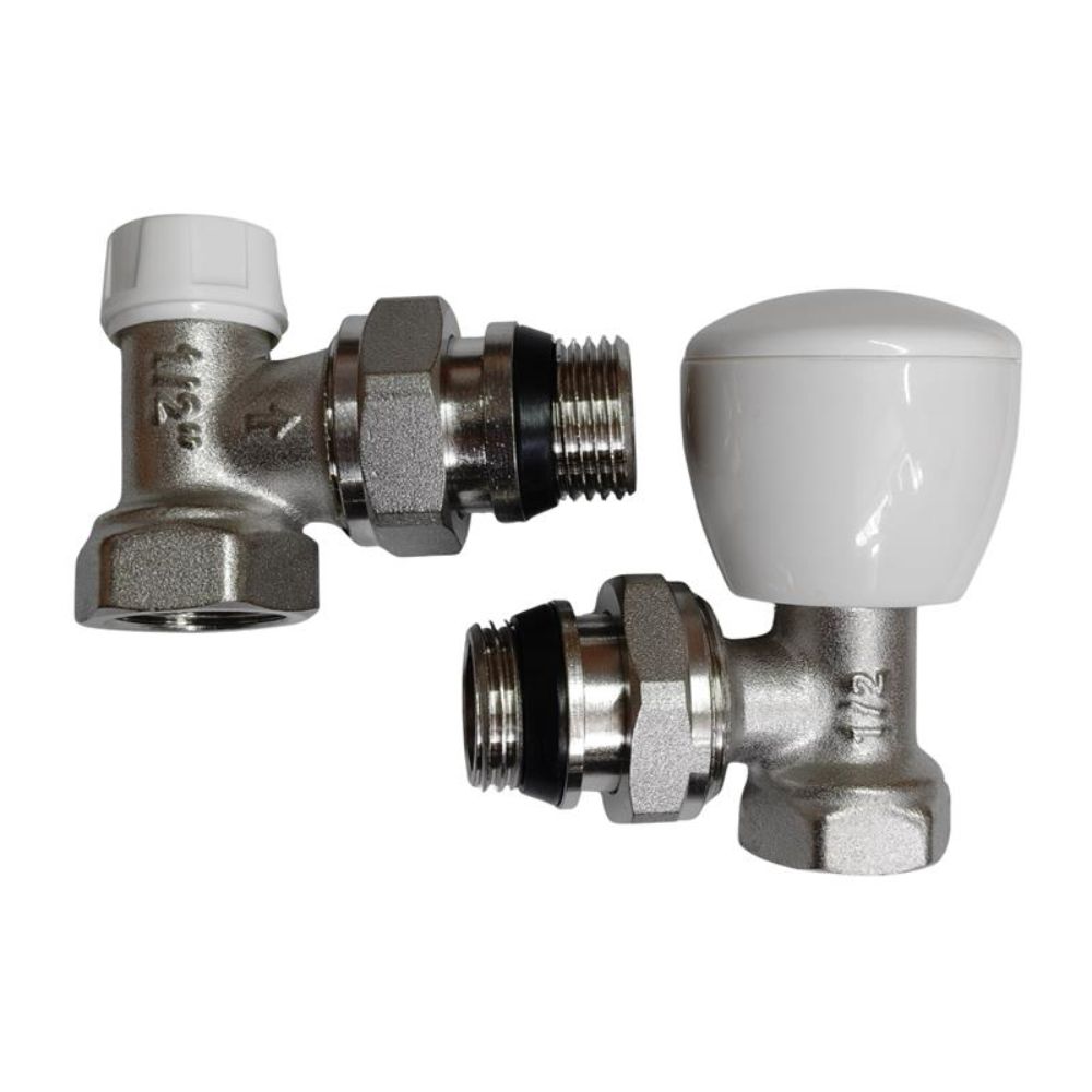 Set robineți colțar tur-retur MF, cu garnitură, HYDRO-S - 1/2"