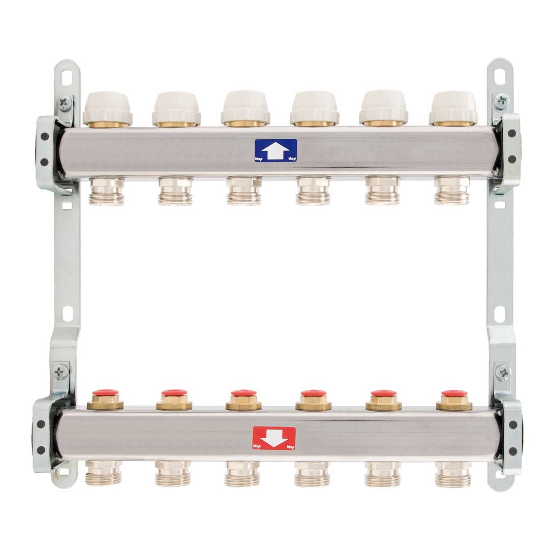 Colector complet din INOX, TE-SA - 10 căi - 1"