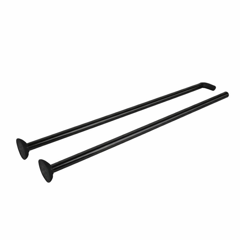 Bară de colț din inox pentru perdea duș 90x90 cm, neagră