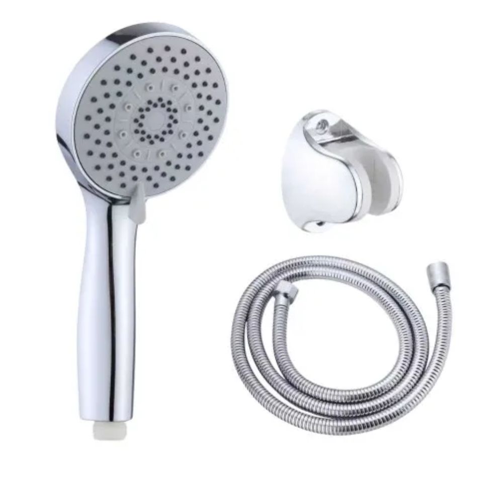 Set pară duș 3 funcții și furtun inox 1,5m, Aquafix - 16, cromat
