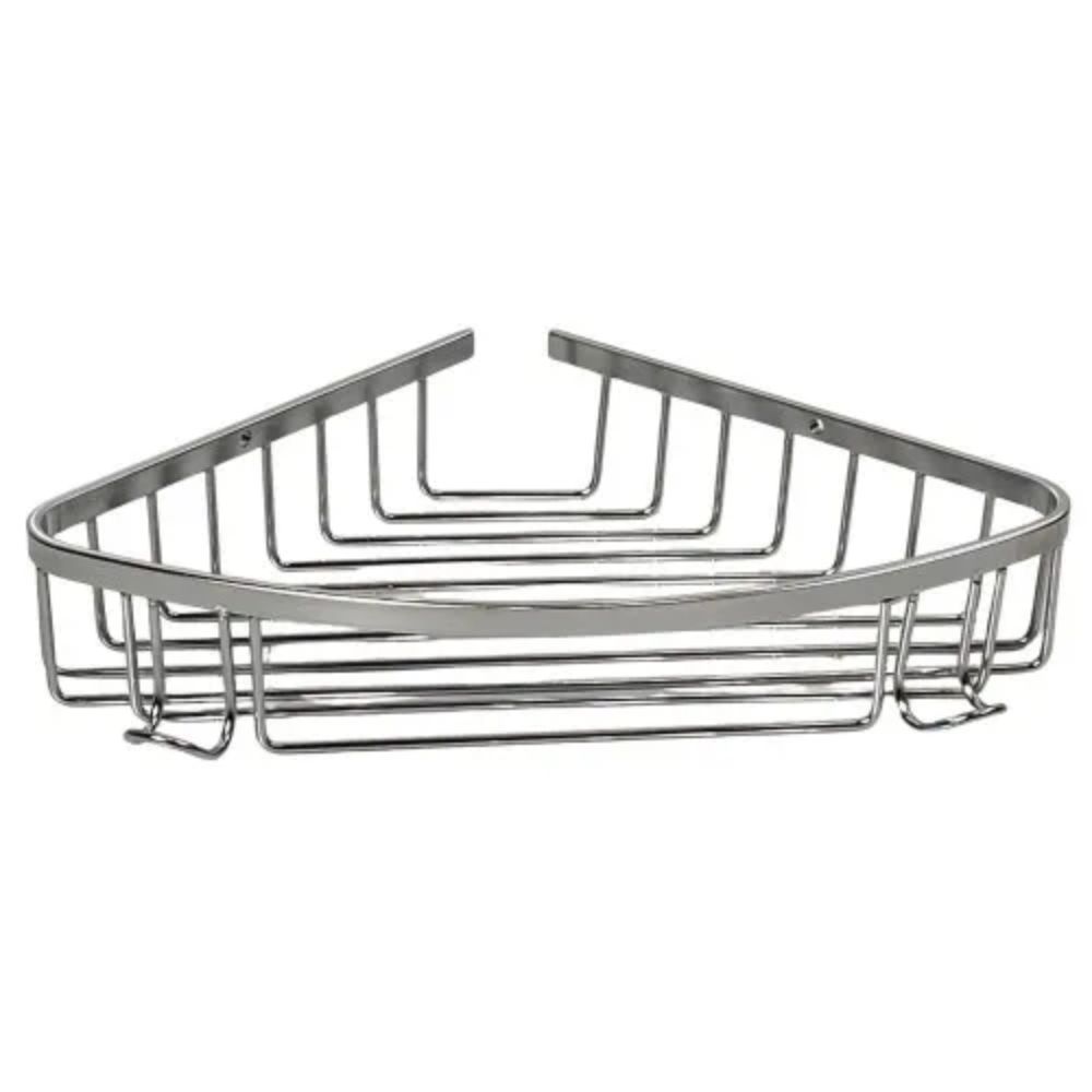 Etajeră colțar pentru baie, HOLA, Metal/Crom