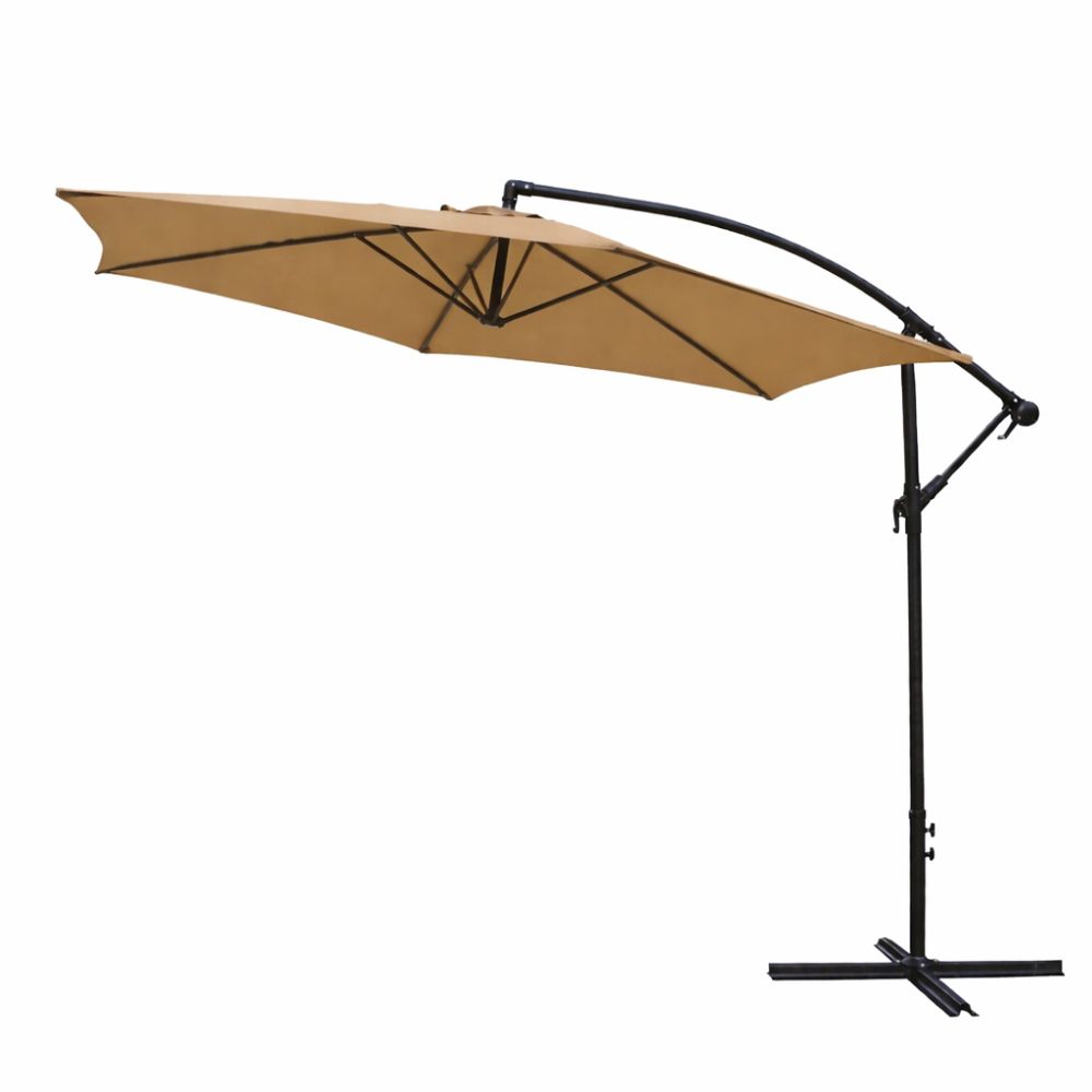 Umbrelă soare, suspendată, diam. 3m, Maro