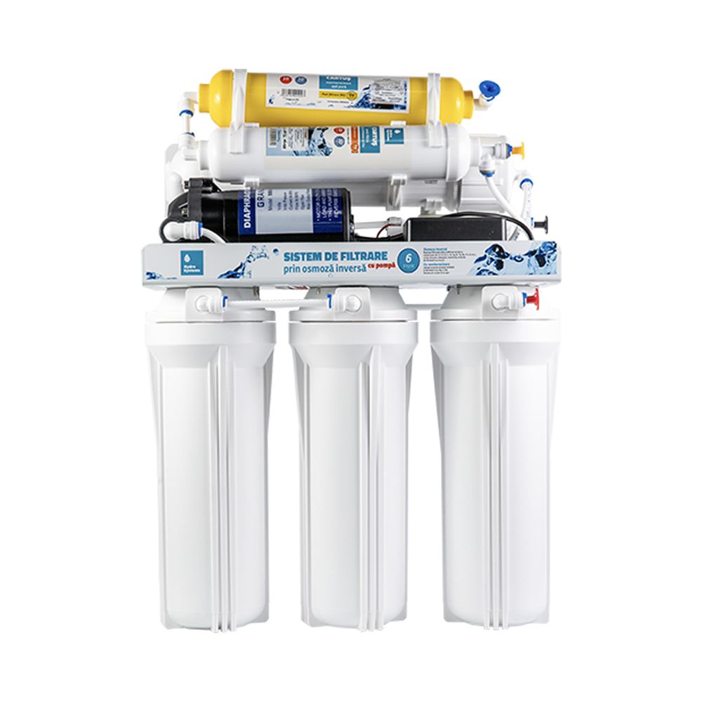 Stație de filtrare cu osmoză inversă, cu pompă