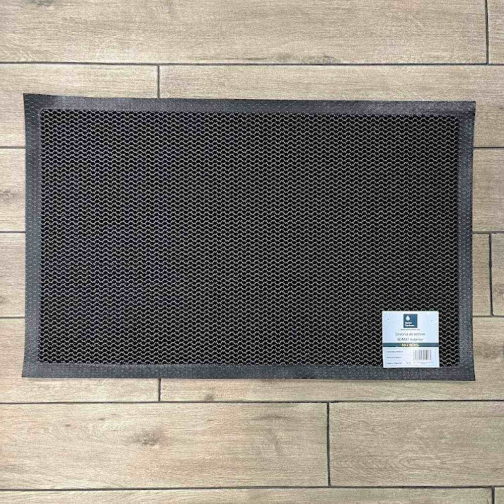 Covoras de intrare 3D MAT, exterior, 40x60cm, negru/gri
